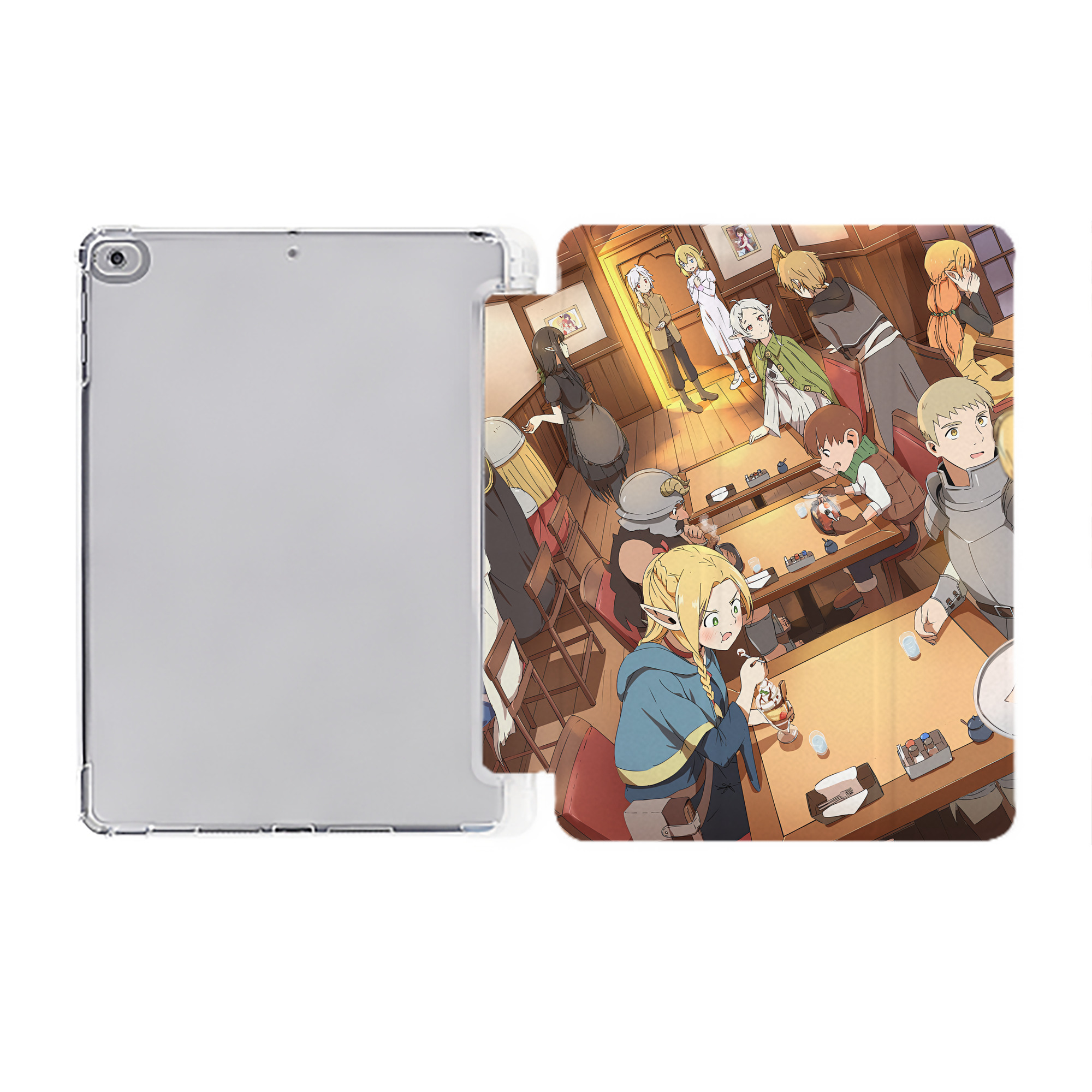 （画像用） 葬送のフリーレン Frieren IPad ケース ペン収納付き 三つ折りスタンド PUレザー×シリコン 対応機種9.5/10.5/10.9インチ